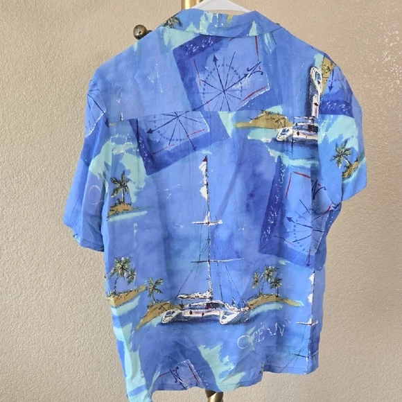 Jams World Blue Nautical Button Down Shirt - Picture 3 of 3